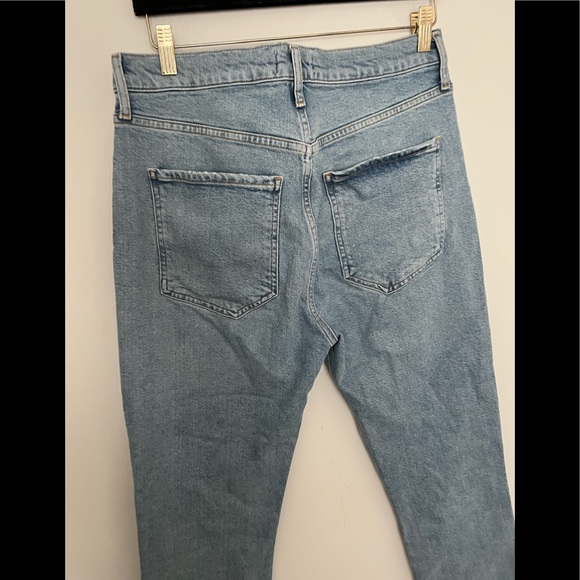 AGOLDE Riley High Rise Straight Crop Ankle Button Fly Size 30 - Picture 10 of 12